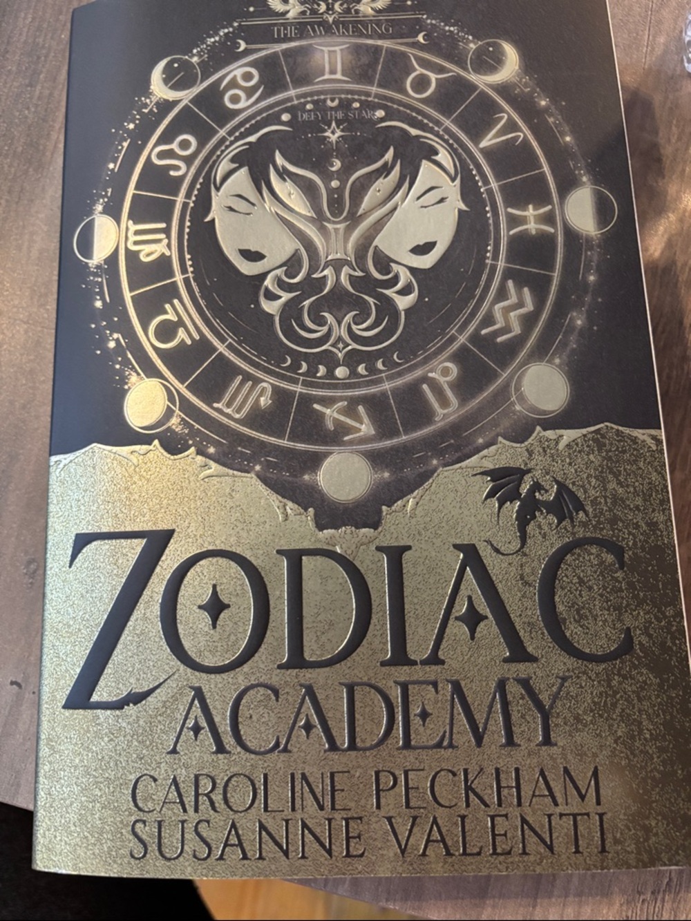 Zodiac Academy paperback Book - Black & Gold Cover